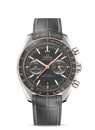 Omega Speedmaster Racing Master Co-Axial Stainless Steel / Sedna / Grey / Alligator